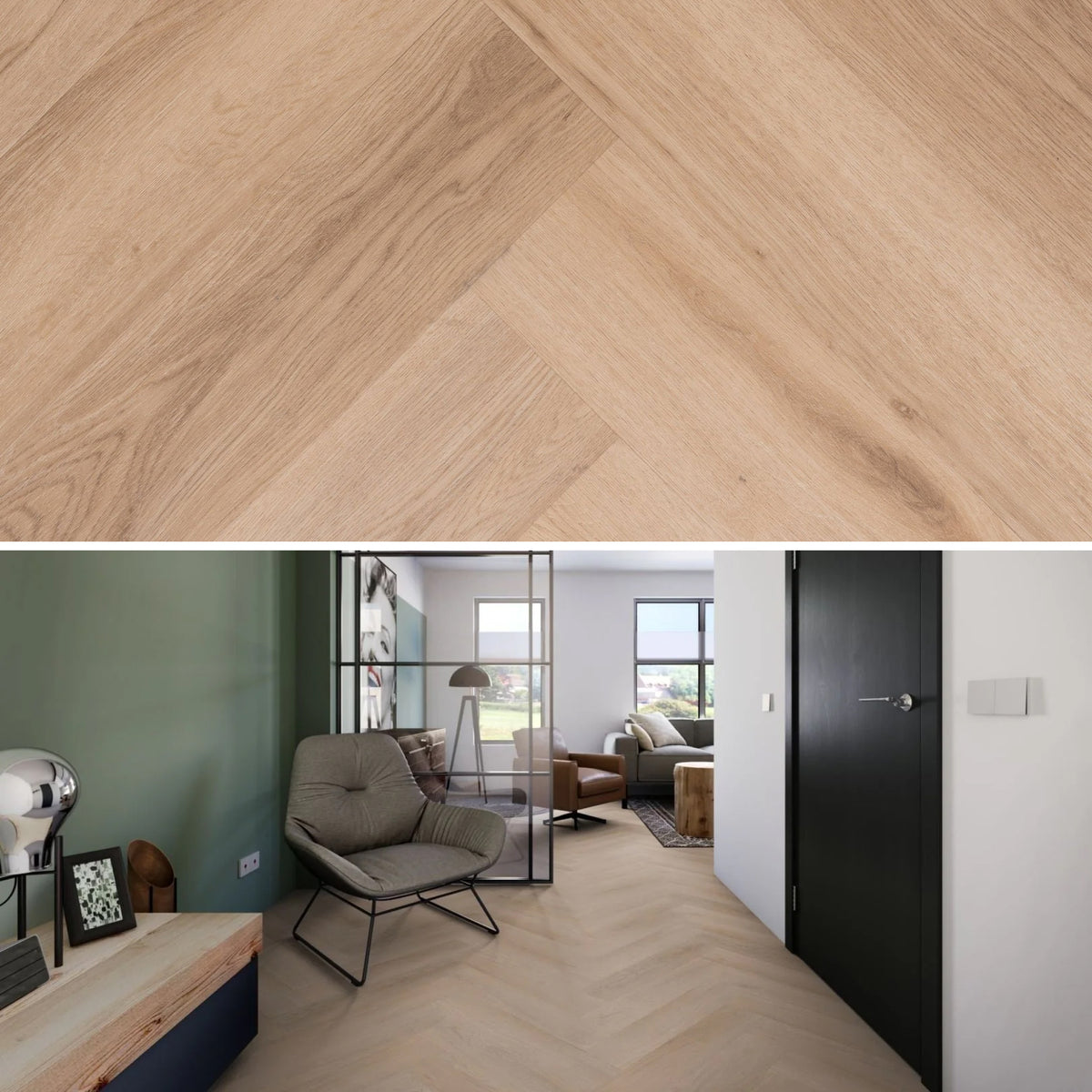 yarenza Madera Smoky Visgraat Plak PVC