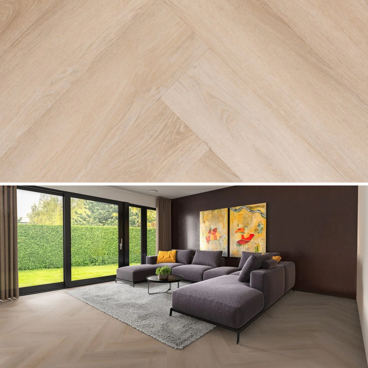 yarenza Madera White Wash Smoky Visgraat Plak PVC