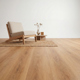 yarenza Madera Warm Oak Rechte Plank Plak PVC - Texture and Room View