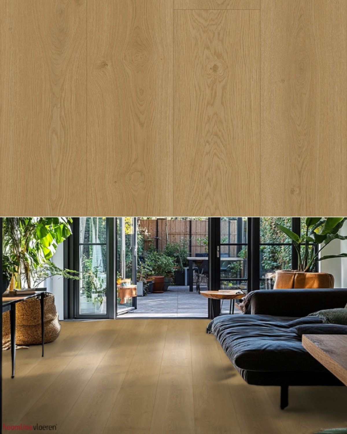 Hoomline Elegance Dryback Plank Kraanvogel 51315 - Texture and Room View