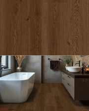 Hoomline Elegance Dryback Plank Pauw 51312 - Texture and Room View