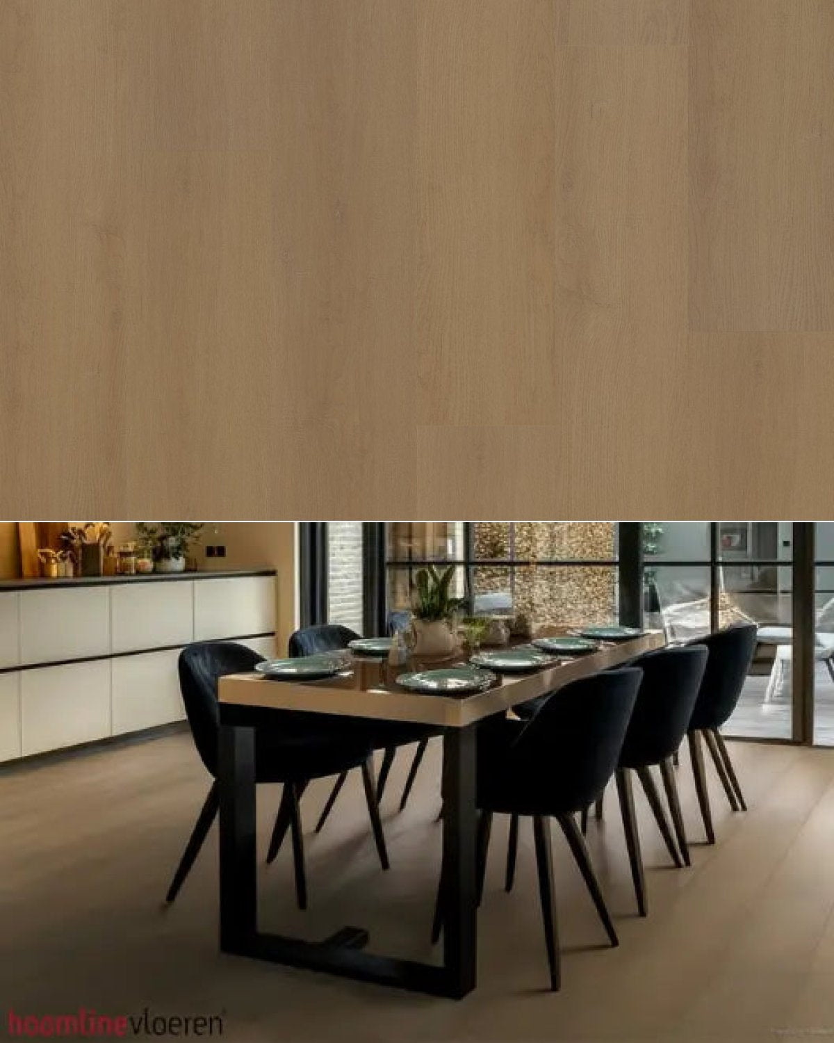 Hoomline Prestige Rigid Click Plank Amalfi 5053 - Texture and Room View