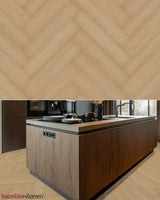 Hoomline Prestige Rigid Click Visgraat Davos 5052 - Texture and Room View