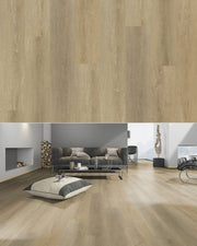 yarenza Oakwood Natural Oak Rechte Plank Klik PVC - Texture and Room View