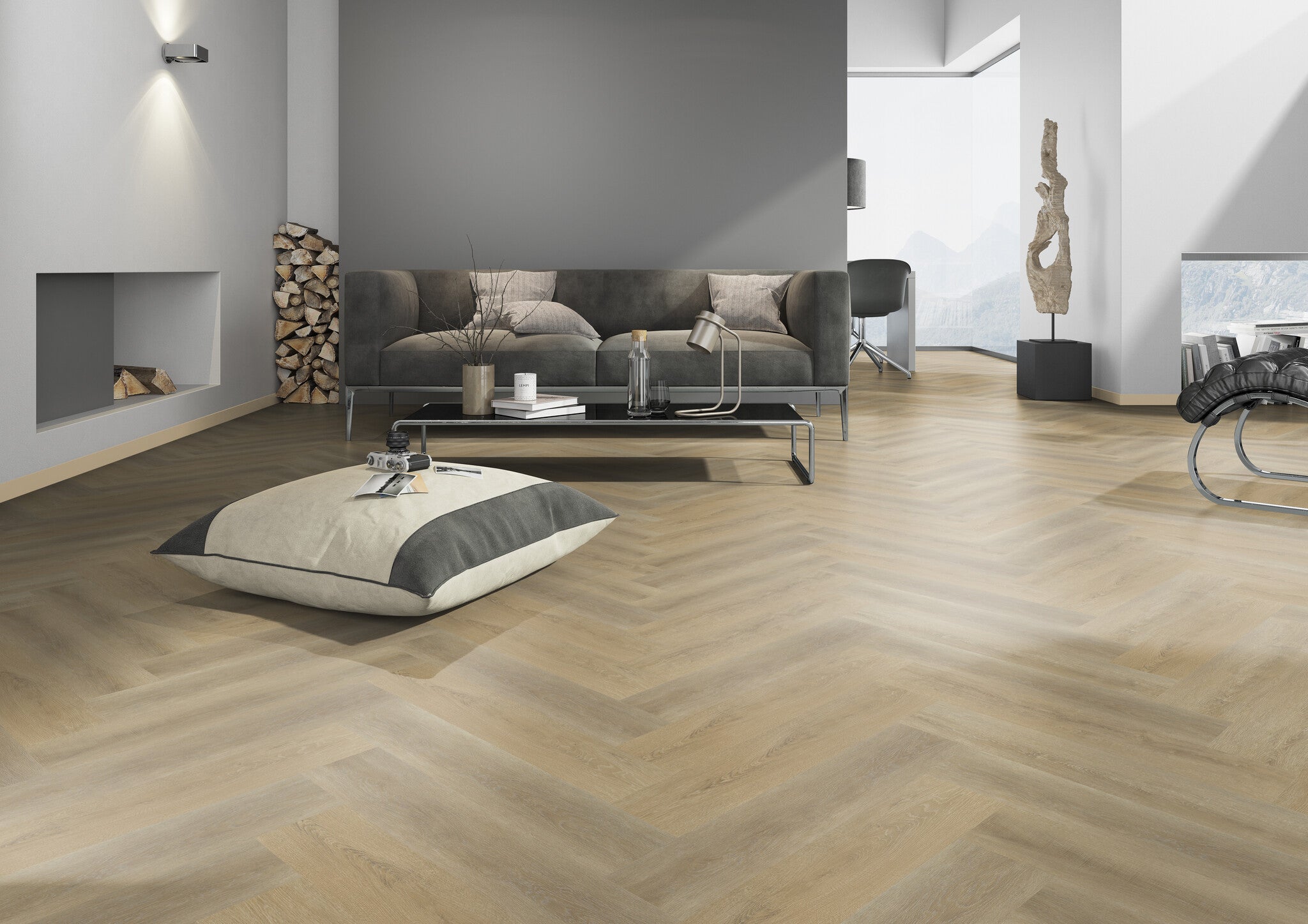yarenza Oakwood Natural Visgraat Oak Klik PVC