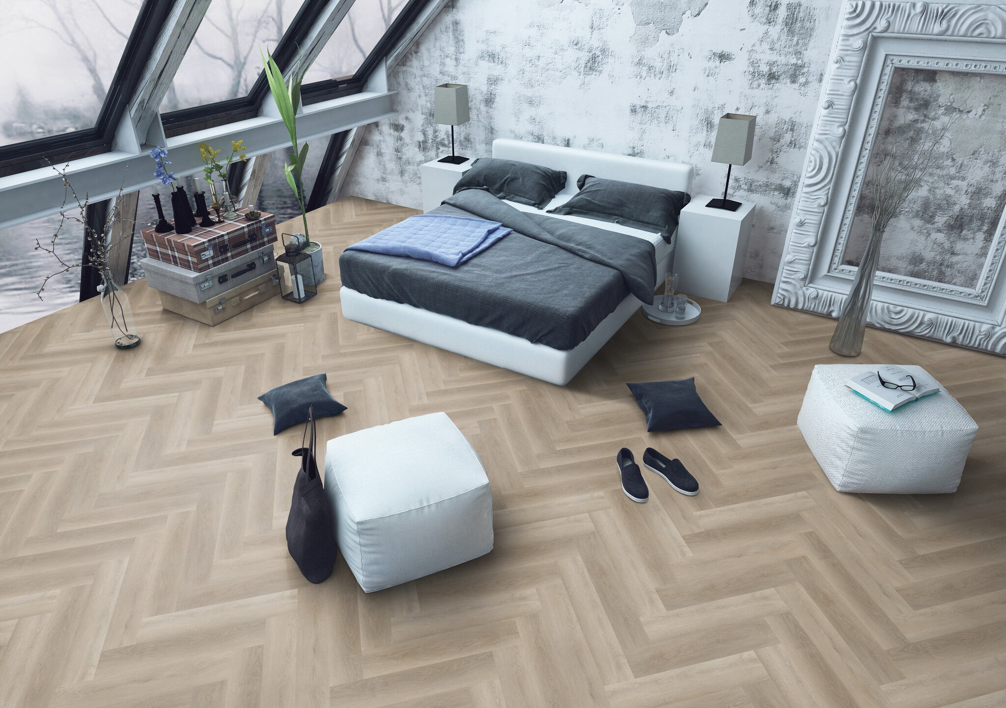 yarenza Oakwood Beige Visgraat Klik PVC