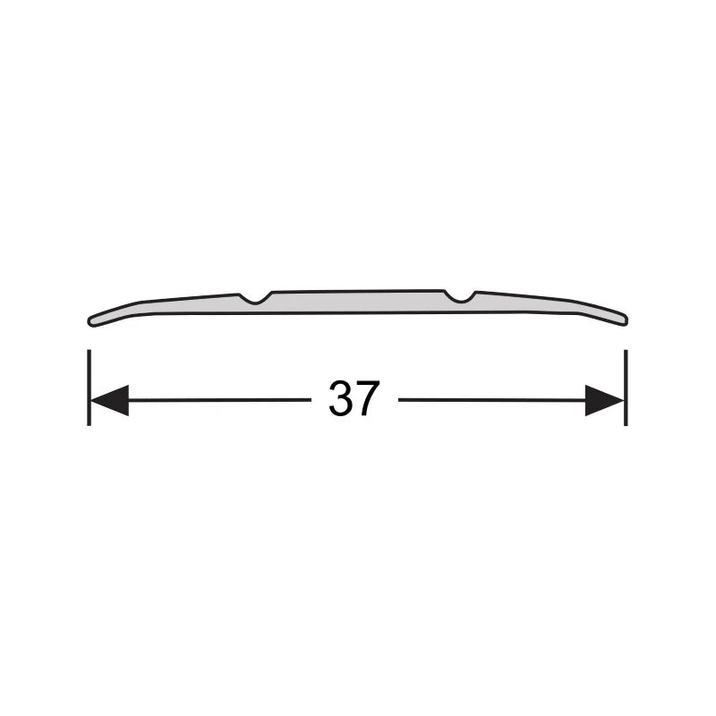 Dilatatieprofiel zelfkl. 37 mm alu zilver 100cm