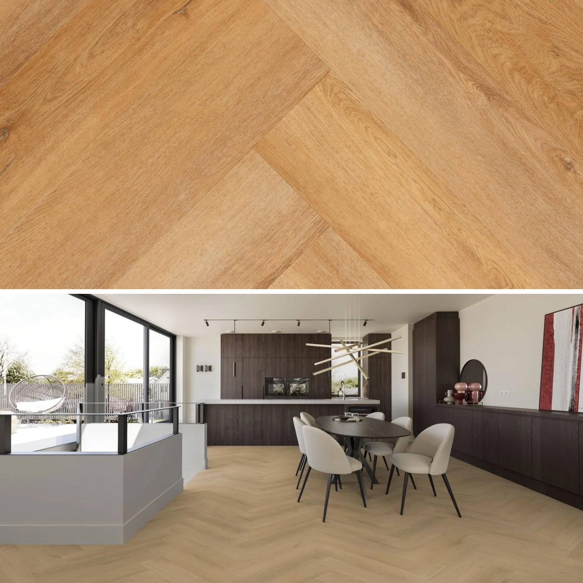 yarenza Madera Warm Oak Visgraat Plak PVC